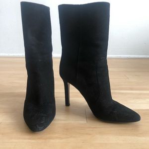 Tamara Mellon Rebel Black Suede Booties sz 39
